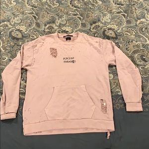 Pre-owned Ksubi distressed sweatshirt sz large